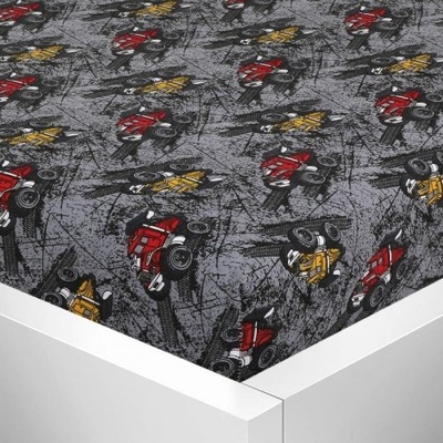 Bellatex Prostěradlo jersey s elastanem auta monster truck 70x140
