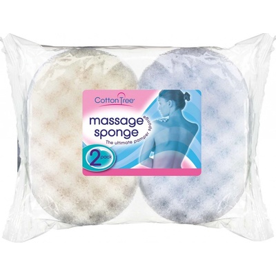 Cotton Tree koupelová masážní houba 2 ks