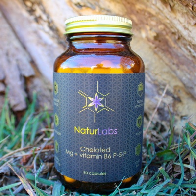 Naturlabs Horčík chelátový + Vitamín B6 90 kapsúl
