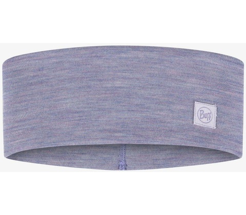 Buff Merino Wide Headband solid iris