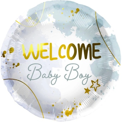 Folat Balonek fóliový Welcome Baby Boy 45 cm