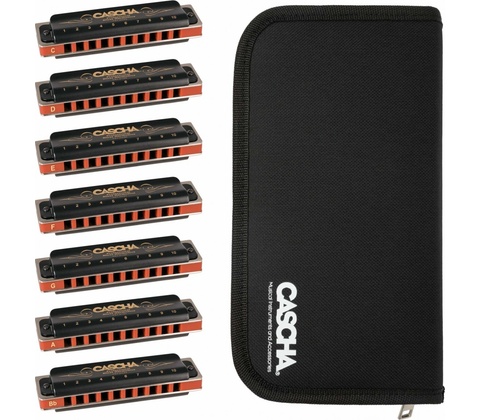 Cascha Professional Blues Harmonica Set
