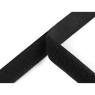 Suchý zip háček + plyš šíře 20 mm PES - 25m Varianta: 2 černá, Balení: 25 m