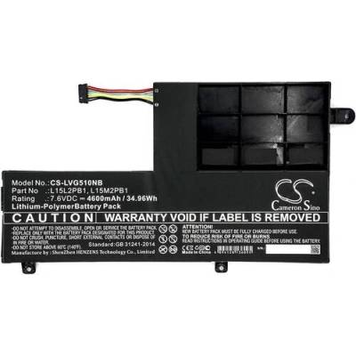 Cameron Sino Батерия за лаптоп LENOVO YOGA 510-14IKB 80YM, Yoga 510-15ISK, L15C2PB1 LiPo 7.6V 4600 mAh CAMERON SINO (CS-LVG510NB)