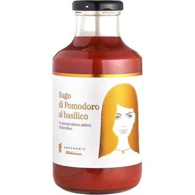 Sugo DI POMODORO AL BASILICO 500 g, Greenomic (GREE3033)