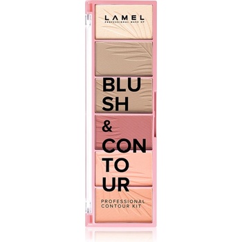 LAMEL Blush & Contour палитра ружове за контуриране 16 гр