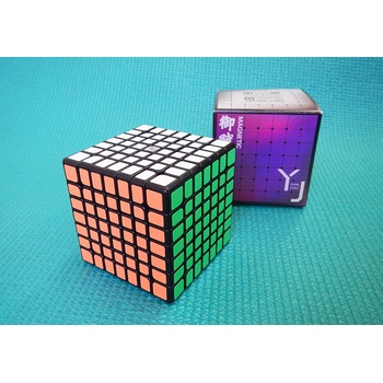 Rubikova kostka 7 x 7 x 7 YJ YuFu V2 Magnetic černá