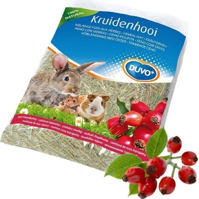 Duvo+ Seno bylinkové so šípkami pre králiky a hlodavce 0,5 kg