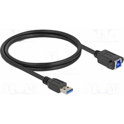 Delock 80485 USB A vidlice USB B zásuvka 1m černý