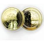 HARAHU Монета Qtum - Златна KP13403