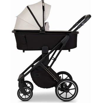 MOON Dvojkombinace kočárku PIÚ Black chrome PIÚ black chrome BEIGE 2024