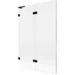 Mexen Lunar L параван за вана, 2-крила ляв, 120 x 150 см, прозрачен, черен - 897L-120-100-70-00-L (897L-120-100-70-00-L)