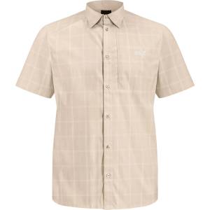 Jack Wolfskin Мъжка риза с копчета Jack Wolfskin Norbo S/S Shirt - Check Oyster (033-3068-0311)