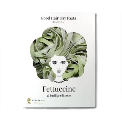 Паста фетучини BASIL & LEMON 250 g, Greenomic (GREE3013)