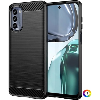 Image 1 of Motorola Moto G62 5G Удароустойчив Carbon Fiber Калъф и Протектор