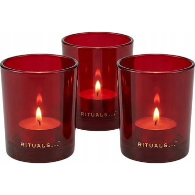 Sada 3x svícenů RITUALS na čajové svíčky, dekorace 8 cm PREMIUM