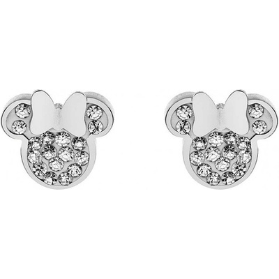 Disney Pôvabné oceľové náušnice kôstky Mickey and Minnie Mouse E600177RWL-B.CS