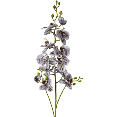 Umělá rostlina fialová žíhaná orchidej – 116 cm