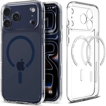 Spigen Ultra Hybrid MagSafe калъф за iPhone 17 Pro - прозрачен, тъмносин (8800337242430)