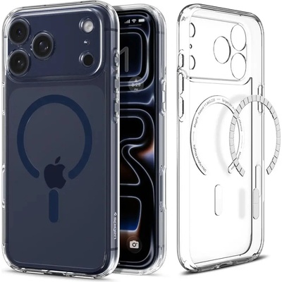 Spigen Ultra Hybrid MagSafe калъф за iPhone 17 Pro - прозрачен, тъмносин (8800337242430)