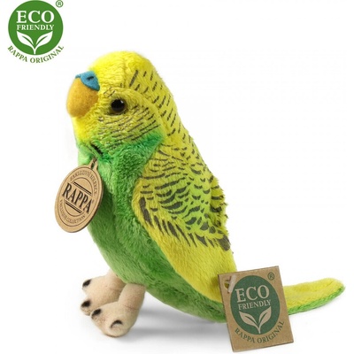 Rappa Плюшен зелен Вълнист папагал 12 см. - серия Еко приятели - Rappa (505056-1)