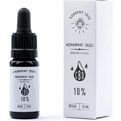 Konopný Táta CBD konopný olej 10% 10 ml