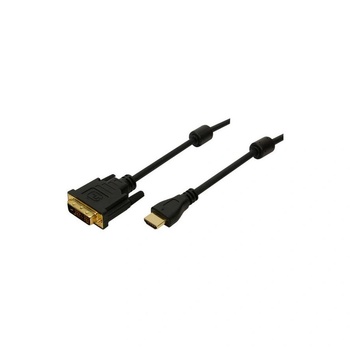 LogiLink HDMI-DVI-Kabel HDMI -> DVI Bu/St 5.00m bk (CH0015) (CH0015) (CH0015)
