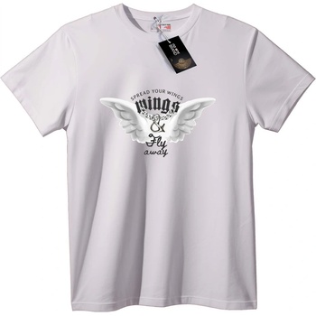 NOONEBRAND Тениска Криле и Полет - M, Black