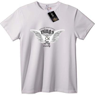 NOONEBRAND Тениска Криле и Полет - M, Black