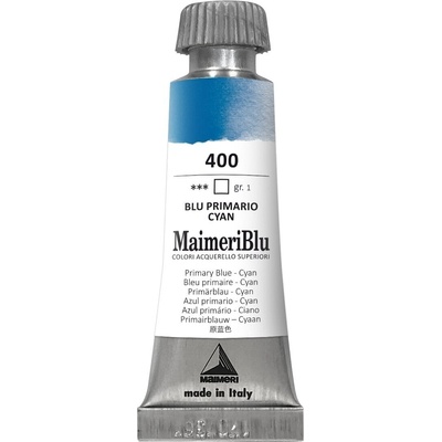 Maimeri Blu Акварелна боя Primary Blue - Cyan 400 12 ml 1 бр (M1609400)