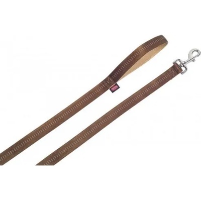 Nobby Повод за куче soft grip дължина 120 см дебелина 10 мм кафяв 78508-23
