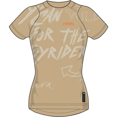 Endura SingleTrack Print Tee RE6269 kr.r. bronze dámský
