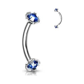 Šperky4U piercing do obočí s vnitřním závitem OB01005-B