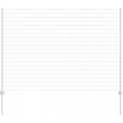 VidaXL Euro plot s 10 sloupky, stříbrný, 1,5 x 10 m, Ocel