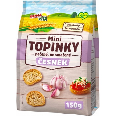 BonaVita Topinky mini česnekové 150 g – Zboží Mobilmania