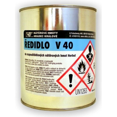 Nátěrové hmoty HK Ředidlo V 40 Herbol 4 l