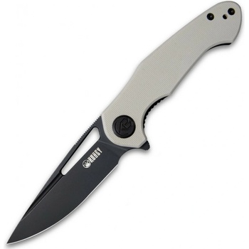 KUBEY Dugu Liner Lock Folding Knife Ivory G10 Handle KU210G