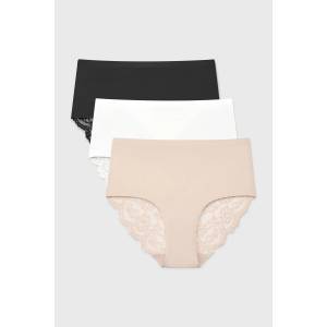Astratex 3PACK класически бикини Simple Lace с по-висока талия (3PLace1ATX_kal)