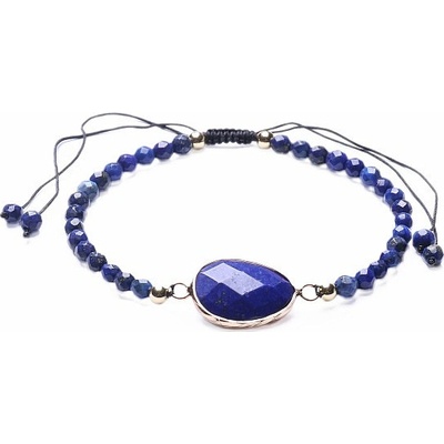 Nefertitis Lapis lazuli exkluzivní náramek se Shamballa zapínáním NF14536