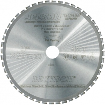 Image 1 of Диск циркулярен за рязане Jepson универсален с HM пластини 230 мм, 25.4 мм, 1.9 мм, 60 z-72123060