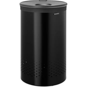 Brabantia Кош за пране, 60 л, матовочерен, стомана, Brabantia (BRAB242380)