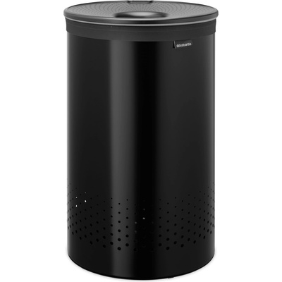 Brabantia Кош за пране, 60 л, матовочерен, стомана, Brabantia (BRAB242380)