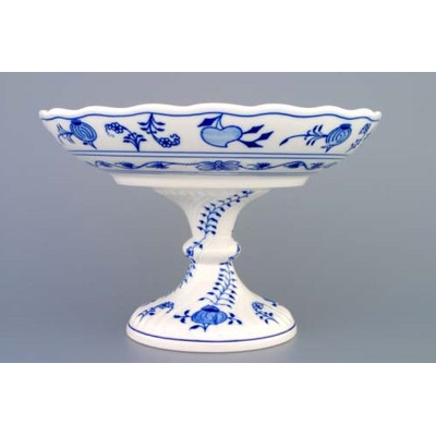 Cibulák Misa kompótová 24 cm na nohe originál cibuľový porcelán