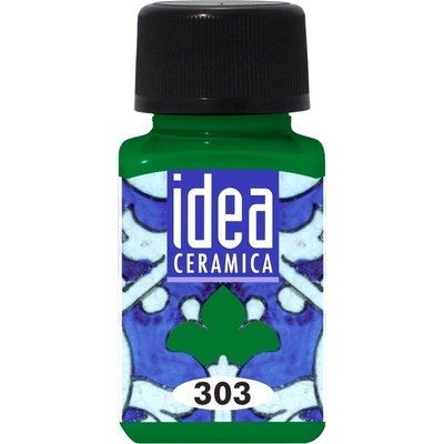 Maimeri Water-Based Cold Idea Боя за стъкло и порцелан Brilliant Green 303 60 ml 1 бр (M4714303)