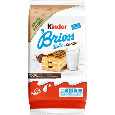 Ferrero Kinder Brioss raňajkové buchtičky s mliekom a kakaom 280 g