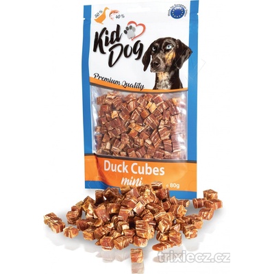 KidDog mini kostičky z kachního masíčka a tresky 80 g