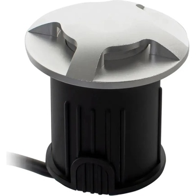 Lightex Led ТЯЛО ЗА ВГРАЖДАНЕ В ЗЕМЯ 24v 3w 6000k ip67 Ф60 СРЕБРО lightex nitro 3l (3800883143903)