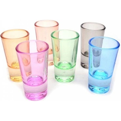 Kinekus Pohár štamprlík farebné PROSTE 6 x 30 ml