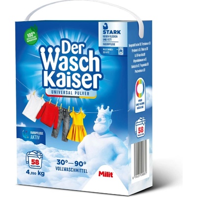 Der Wasch Kaiser prací prášok Universal 4,35 kg 58 PD