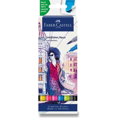 Faber-Castell 164606 Goldfaber Aqua Dual Marker 6 ks